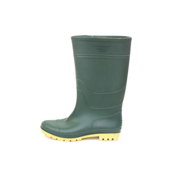 PVC botas de lluvia (Blackish verde superior / amarillo Sole)